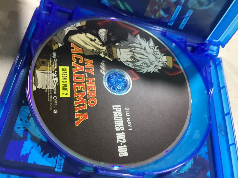 Condition photo showing New/Like New for my hero academia: season 5 - part two - blu-ray + dvd