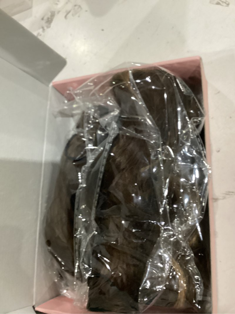 Condition photo showing Good Condition for flufymooz ponytail extension, 26 inch drawstring ponytail hair extensions for women? long curly wavy ponytail natural synthetic hairpiece for women (26" deep brown with dirty blonde) 26 inch brown with dirty blonde