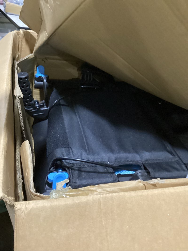 Condition photo showing New/Like New for wheelchairs for adults,utral-lightweight(only 19.4lbs) transport chair, foldable and portabletravel wheelchair with telescopic handle,portable folding transfer wheelchairs for seniors(blue)