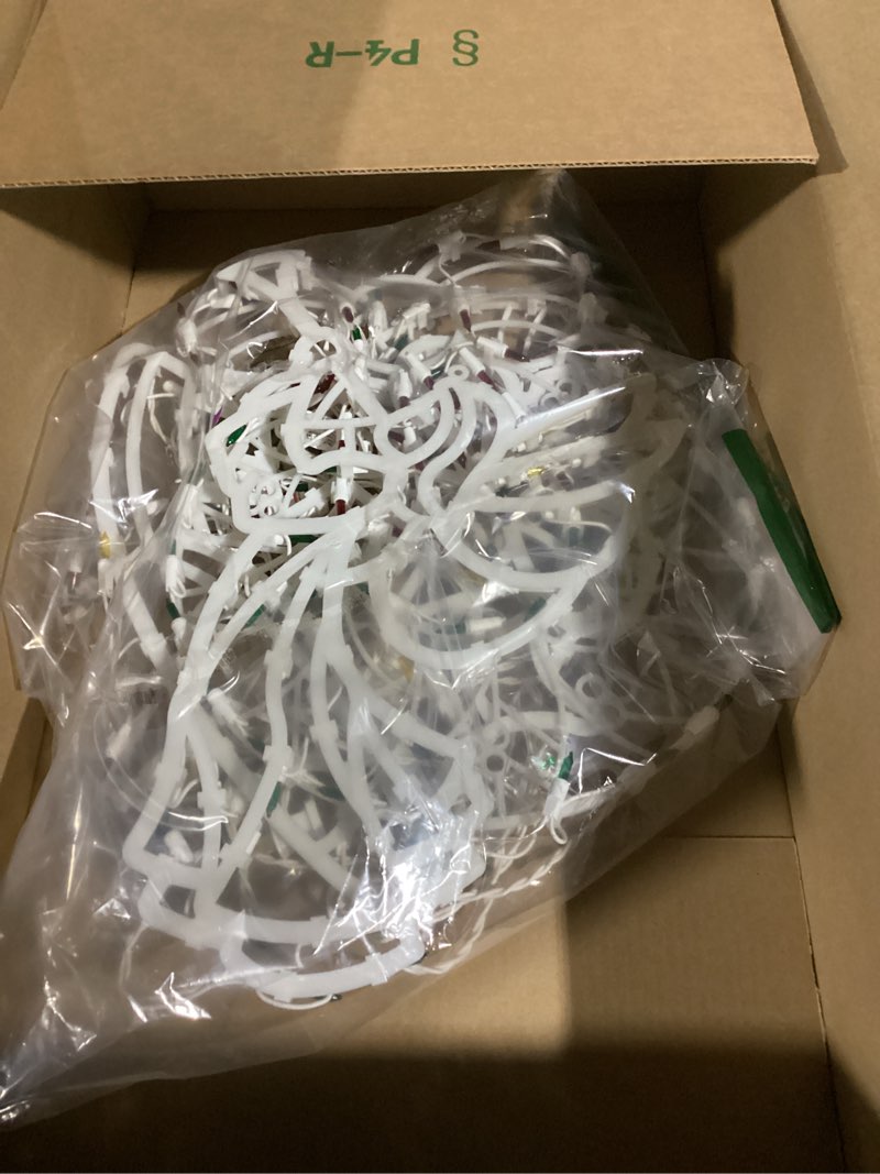 led lighted wreath window silhouette christmas decoration - 16" - red and green