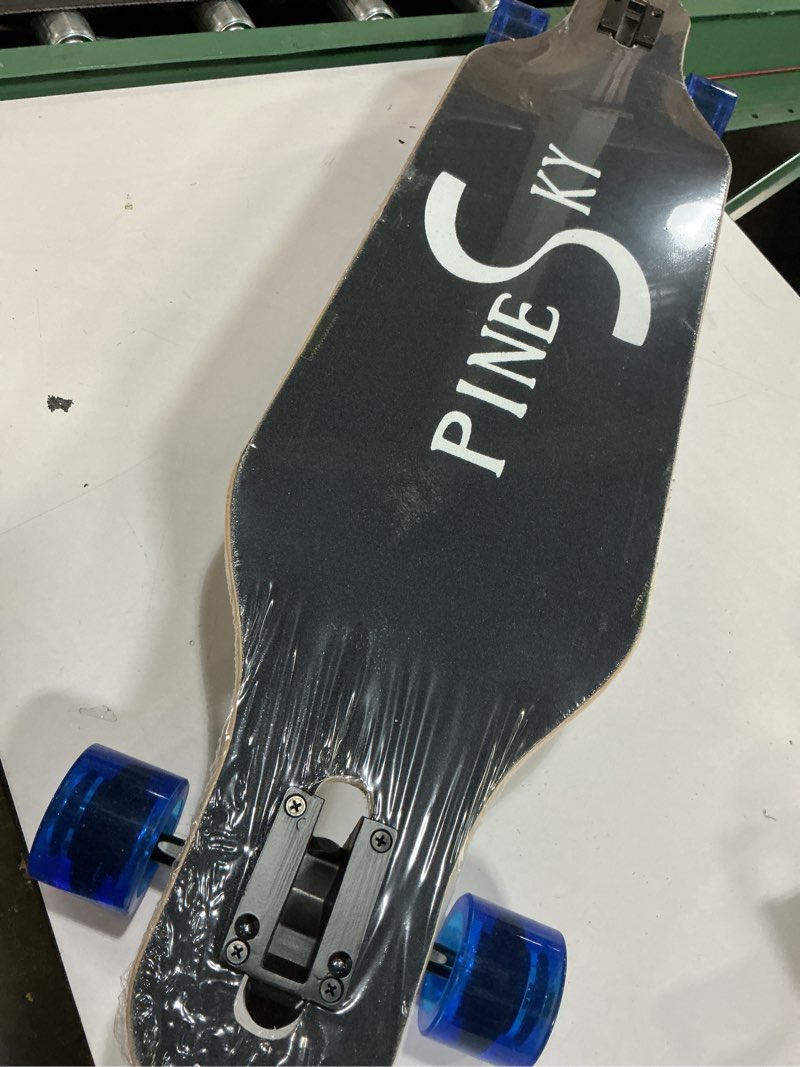 Condition photo showing Good Condition for 41 Inch Longboard Skateboard 8 Ply Natural Maple Complete Skateboard Cruiser for Cruising, Carving, Free-Style and Downhill with T-Tool Blue Sky