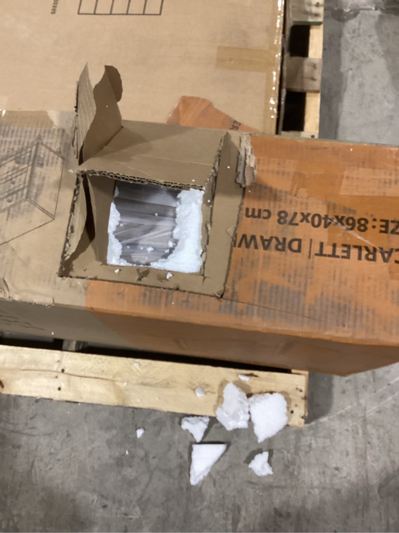 Condition photo showing Brand New for Scarlett Dresser For Bedroom With 6 Drawers, Mid Century Modern Wooden Closet Storage Organizer Similar not exact 