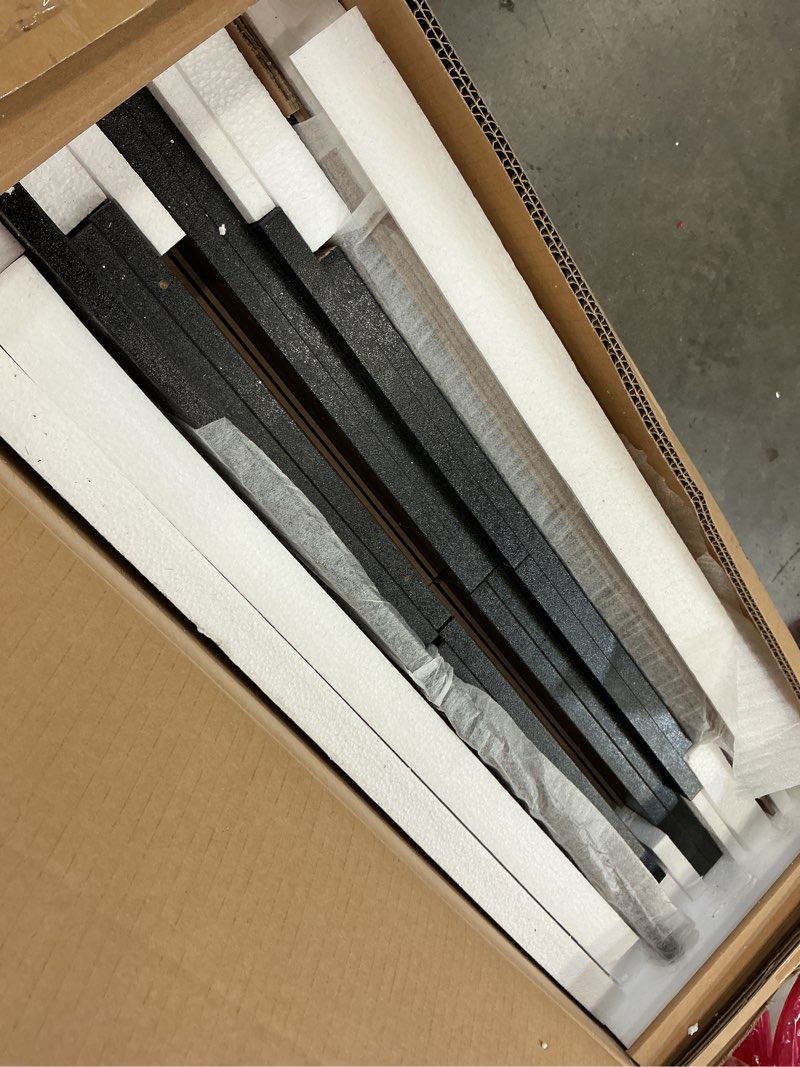 Condition photo showing As Is for four hands millie 9 drawer dresser - drifted matte black veneer(incomplete box 2/2)