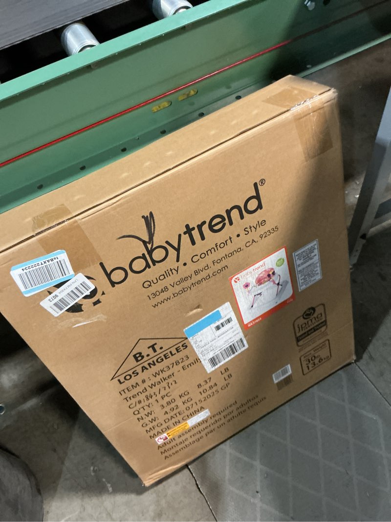 Condition photo showing New/Like New for Smart Steps Trend Activity Walker with Removeable Toy Bar, Multi-Directional Front Wheels, Tray, Adjustable Height and Flat Fold Frame for Storage, Ages 6 Months +, Emily Pink