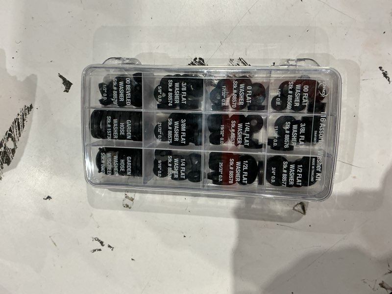 Condition photo showing Good Condition for incomplete  danco 116 -pack various sizes rubber assorted fits various brands