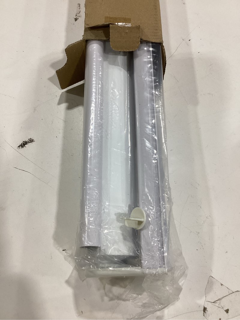 Condition photo showing Good Condition for chrisdowa cordless blackout roller shades for windows, thermal insulated uv protection pull down shades, total blackout window blinds for home, office, bedroom, door (26" w x 72" h, grey) 26"w x 72"h grey