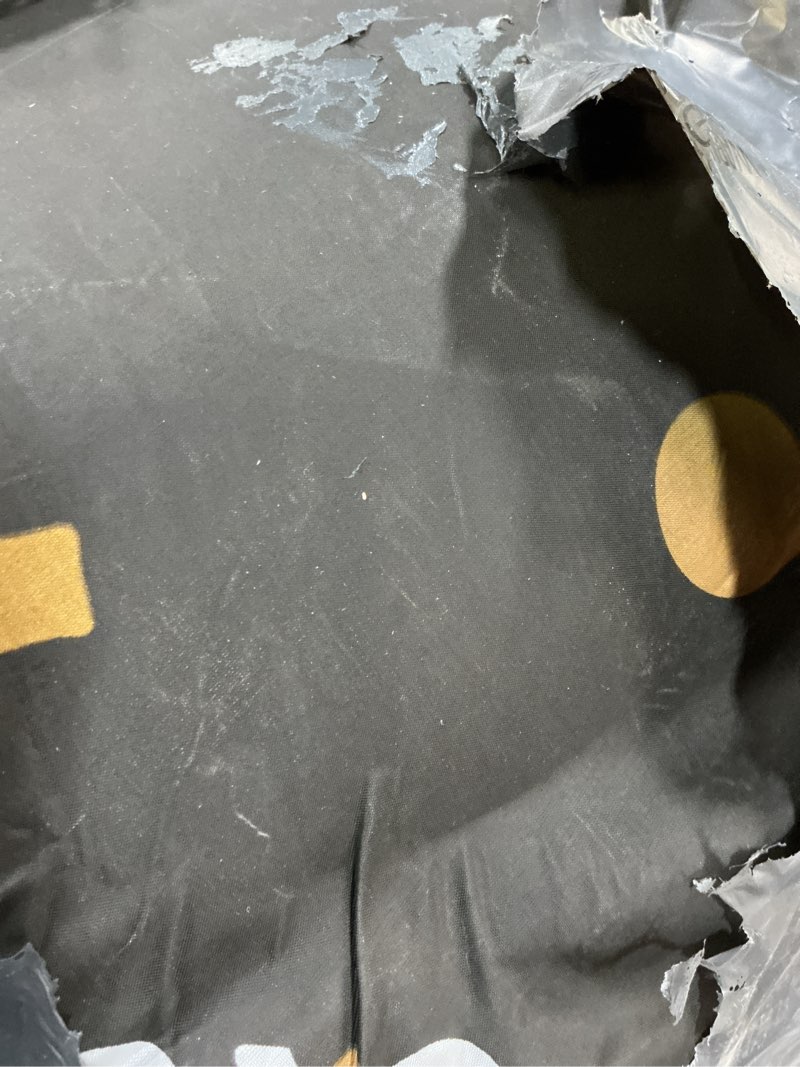 Condition photo showing As Is for MAXYOYO Japanese Floor Mattress Futon Mattress, 4" Thicken Tatami Mat Sleeping Pad Foldable Roll Up Mat Boys Girls Dormitory Pad Kids Floor Lounger Pillow Bed, Black, Queen Black Queen