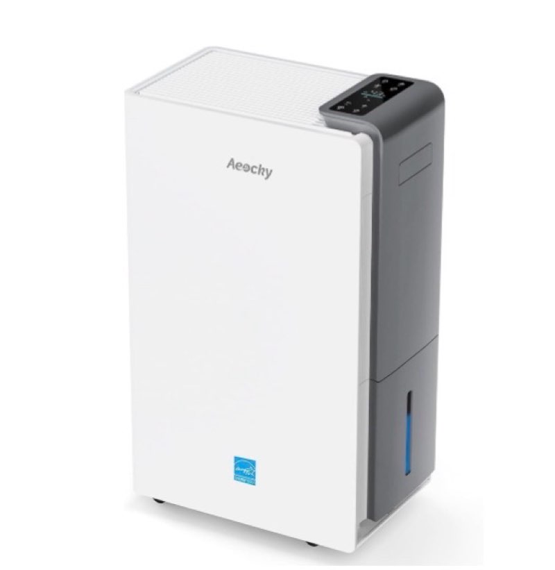 4500 Sq.Ft Most Efficient Energy Star 2025 Dehumidifier,AEOCKY Max 80 Pint/D(Standard 56Pint/D) Smart Compressor Dehumidifier with Drain Hose, Intelligent Humidistat,for Basement,Bedroom,Home,Bathroom