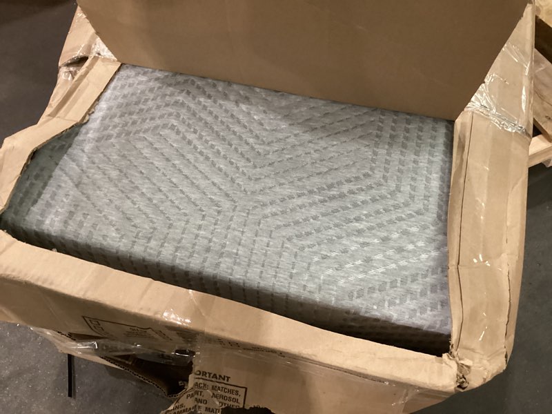 Condition photo showing As Is for MLILY Tri-Fold Memory Foam Mattress, 4 inch Queen Folding Mattress with Collapsible and Washable Cover, Travel and Guest Mat, 80"×60"×4", Grey