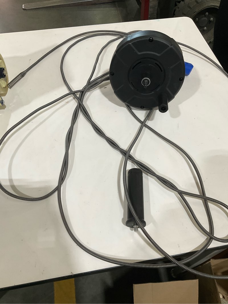 Condition photo showing As Is for kobalt 1/4-in x 25-ft high carbon wire hand auger for sink