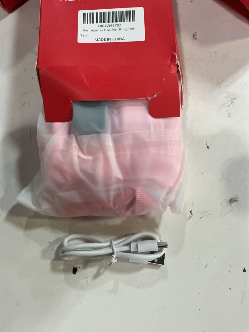 Condition photo showing New/Like New for rechargeable heated gloves for women, portable heating gloves with digital display, upgraded smart thermostatic electric heated fingerless glove, hand warmer for outdoor work, cycling, skiing(pink)
