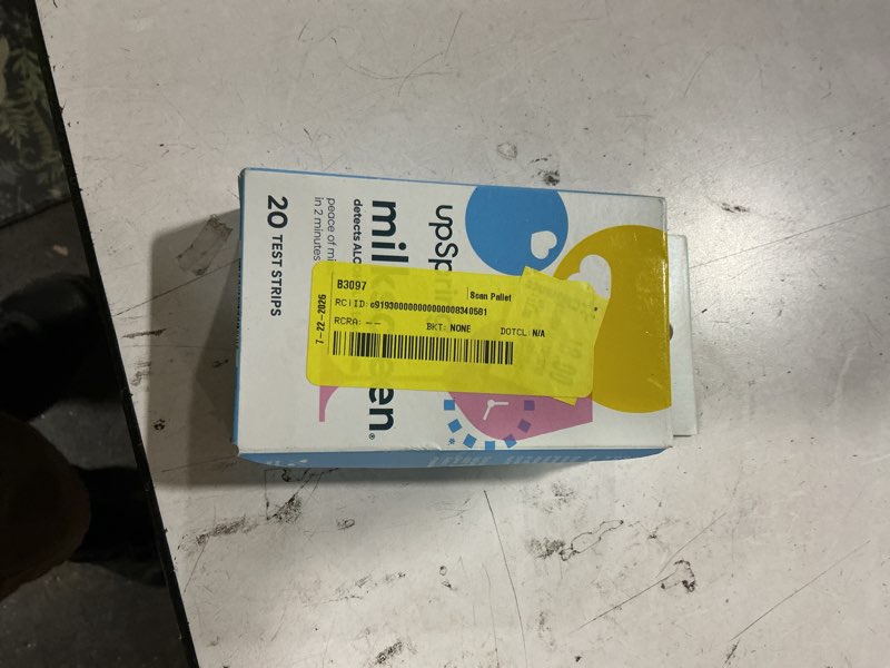 Condition photo showing New/Like New for upspring milkscreen test strips to detect alcohol in breast milk - 2 minutes with results, at-home test for breastfeeding moms, quick accurate simple breast milk alcohol dip test, 30 test strips