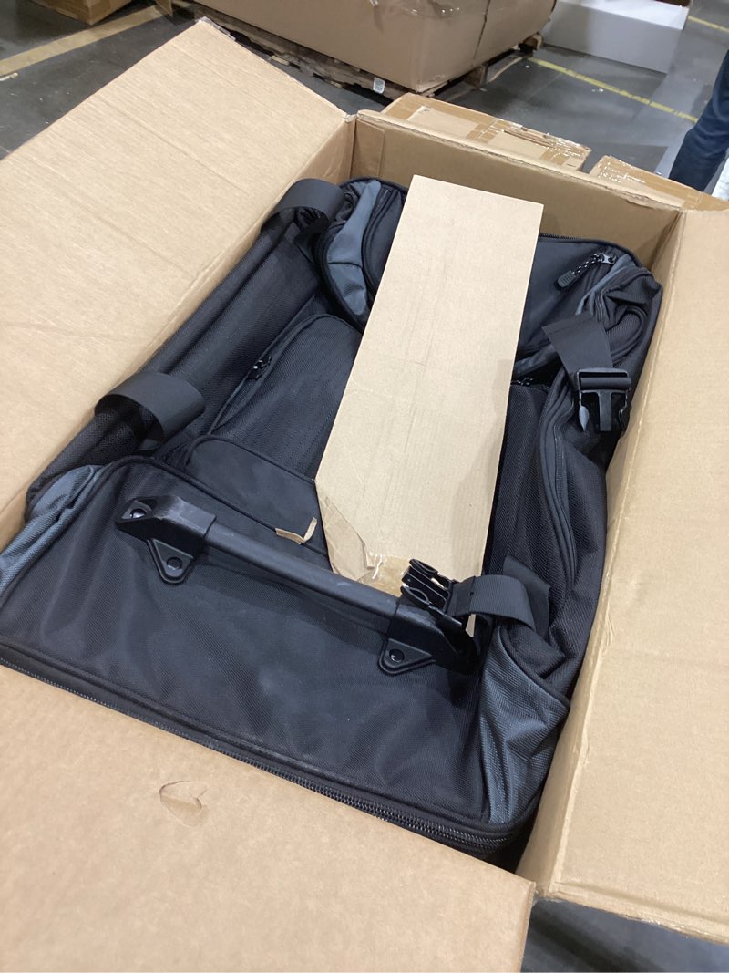 amazon basics 30-inch large rolling duffel bag with wheels and handle, durable ripstop polyester, 2 