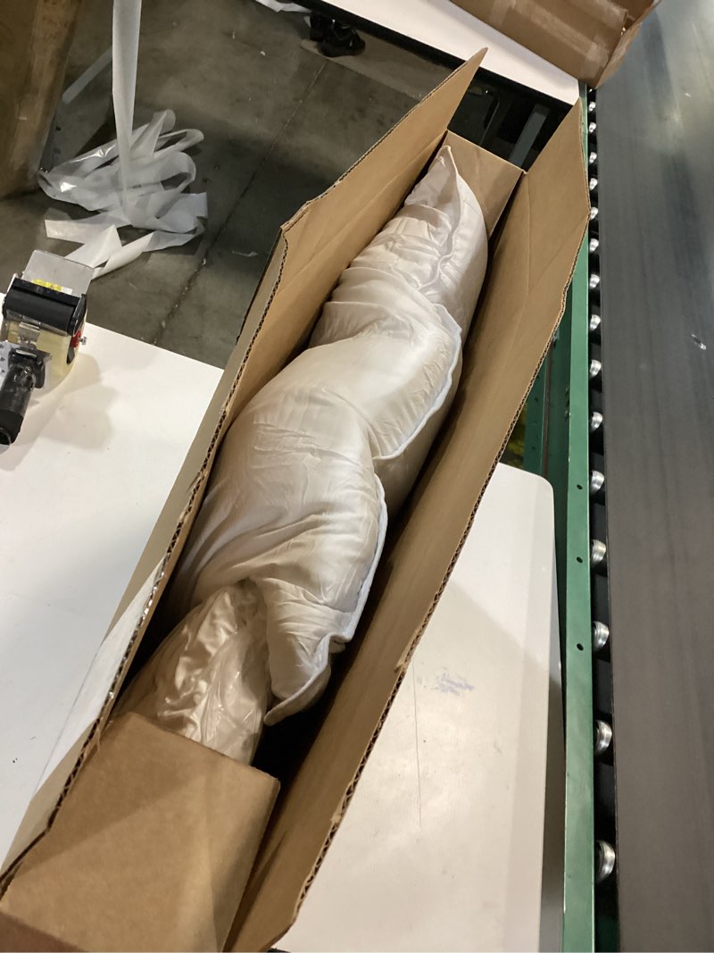 Condition photo showing New/Like New for Amazon Basics Down Alternative Pillows, Soft Density for Stomach and Back Sleepers, Queen - Pack of 2, White, 30 in L x 20 in W Queen - Pack of 2 Soft Pillow