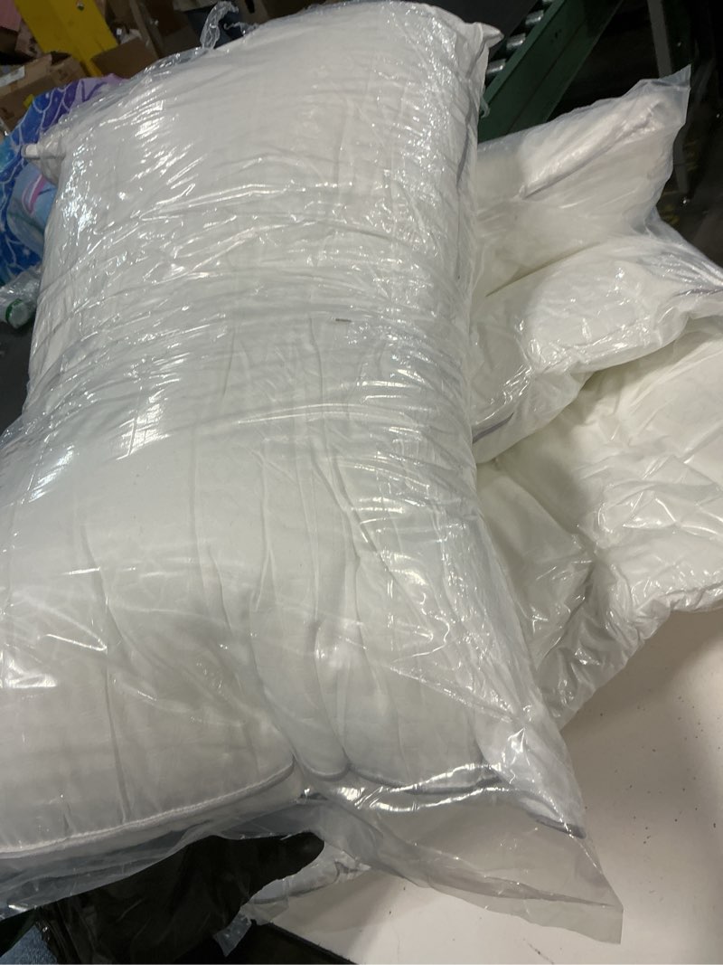 Condition photo showing Good Condition for sasttie pillows queen size set of 4, bed pillows for side, back, and stomach sleepers - oeko-tex certified supportive down alternative plump filling - hotel quality and machine washable, 4 pack 4 queen