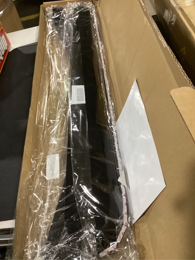 Condition photo showing New/Like New for in-channel rain guards for 2014-2018 chevy silverado/gmc sierra 1500 crew cab only, window visor shields vent deflector shade wind dark smoke for 15-19 silverado/sierra 2500hd 3500hd, tape on, 4pcs for 2014-2019 | chevy silverado/ gmc sierra crew cab | in-channel