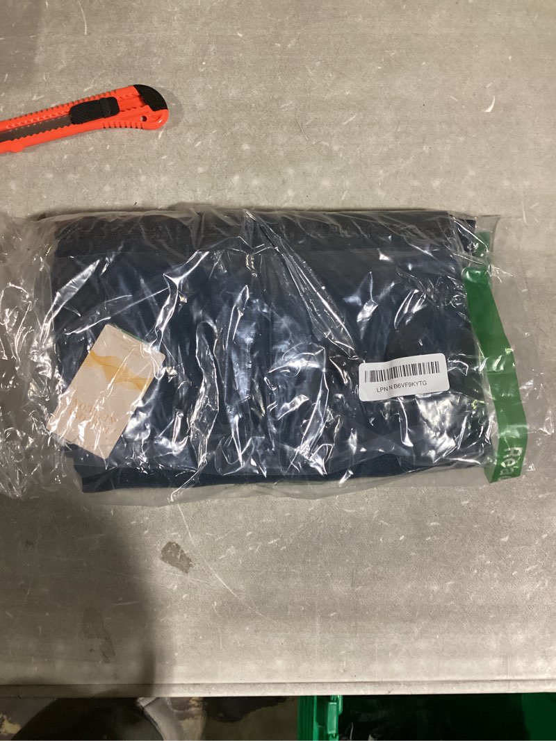 Condition photo showing New/Like New for BALCONY & FALCON Table Cloth for 6 Foot Rectangle Tables – Waterproof, Wrinkle-Free Farmhouse Tablecloth for Dining, Kitchen, Wedding, Baby Shower & Holiday Gatherings (Dark Blue, 55" x 95") Fine Yarns - Dark Blue 95" x 55" (Rectangular)