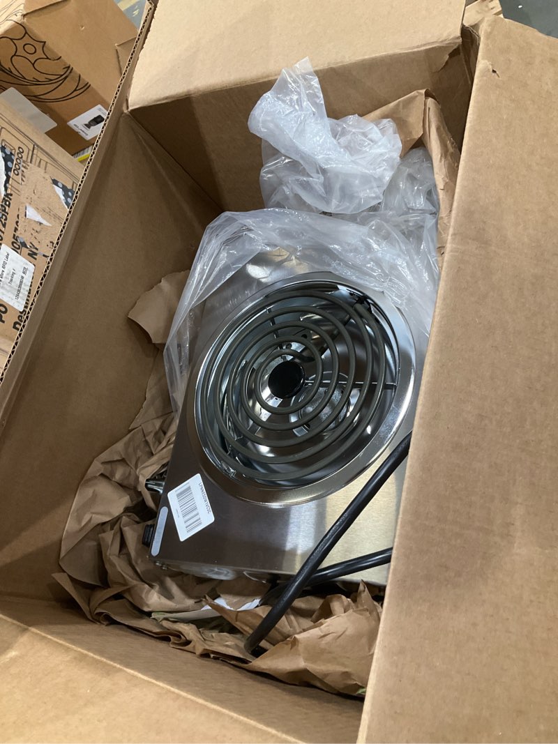 Condition photo showing As Is for cadco - csr3t - single hi-power stainless steel hot plate