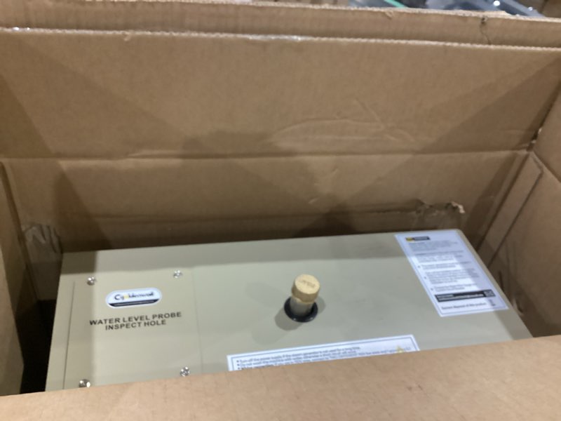 Condition photo showing As Is for cgoldenwall 9kw commercial self-draining steam generator shower system home steam bath spa generator 30 min to 12 hours with auto drain 95-131? for suitable space heating 9 m³/318 cubic feet (9kw)