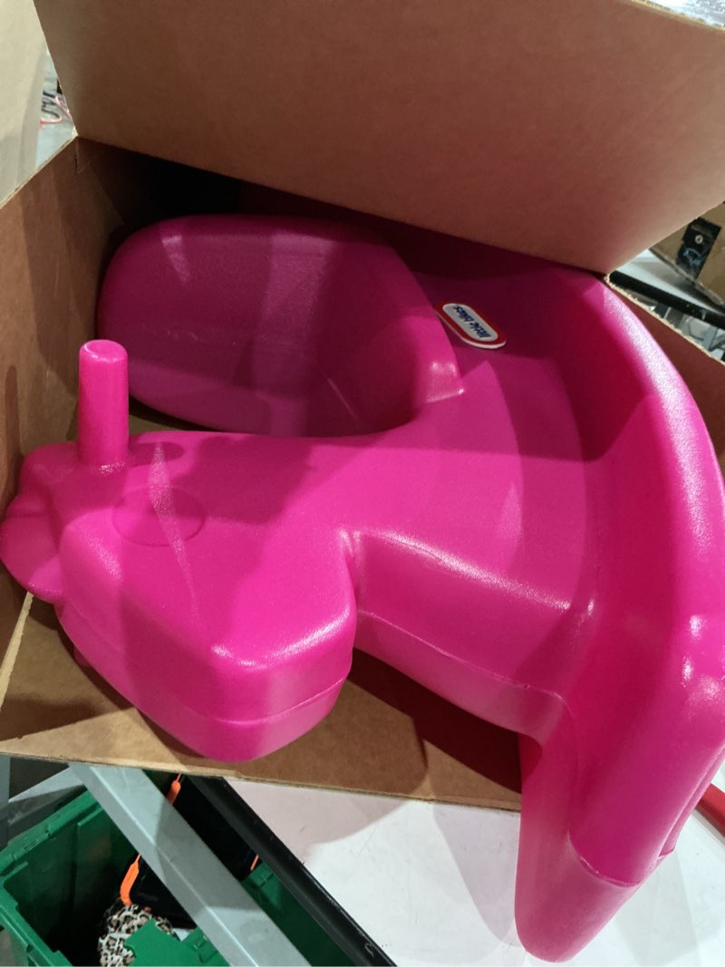 Condition photo showing Good Condition for little tikes rocking horse magenta small