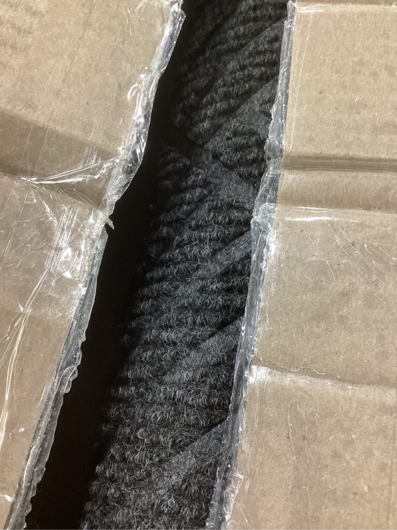 Condition photo showing Good Condition for smiry front door mat outside entrance, heavy duty outdoor indoor natural rubber doormat, non slip, trap dirt and moisture, easy clean, low profile patio porch entryway mat, 35x23, light grey light grey rectangular 35" x 23"