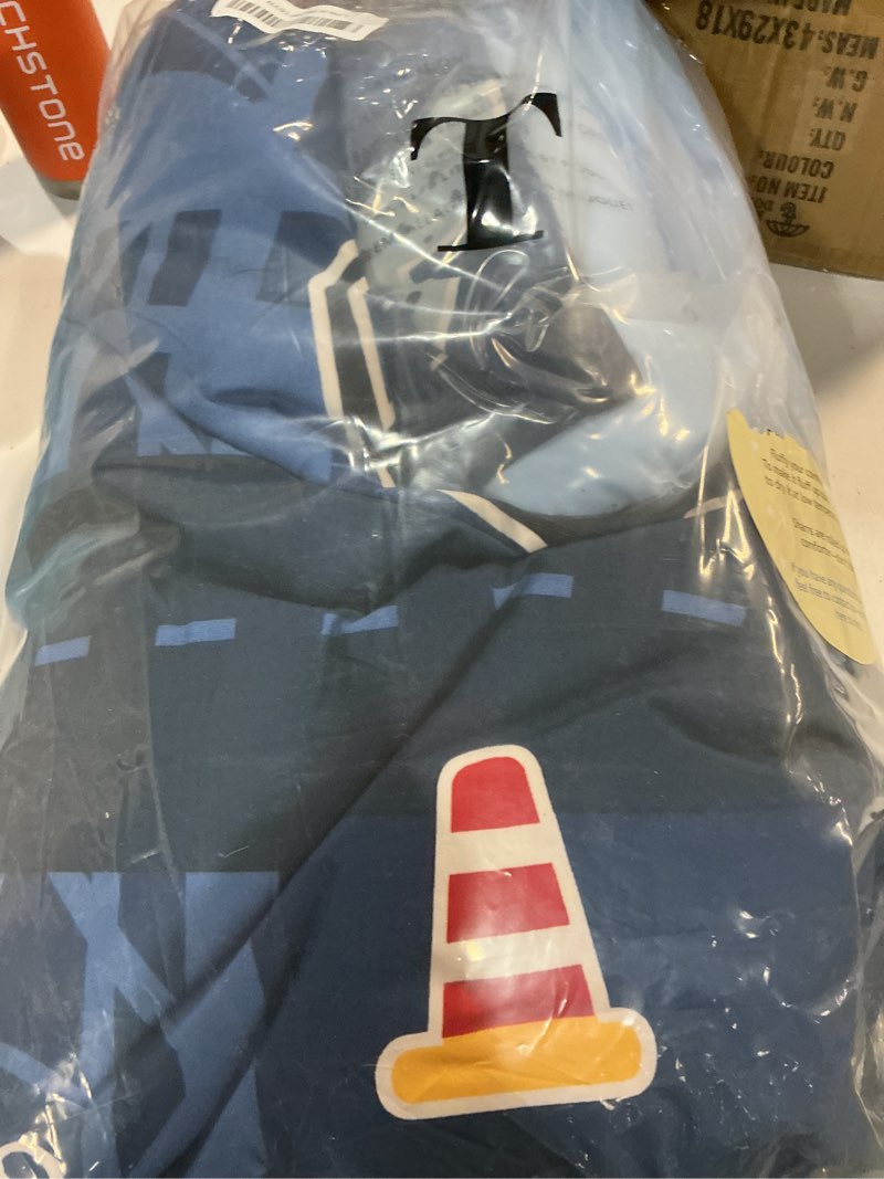 Condition photo showing Good Condition for kaleido space twin kids comforter set - 5 pieces twin bedding sets for boys teen, glow in the dark truck tractor excavator bed in a bag with sheets big truck twin