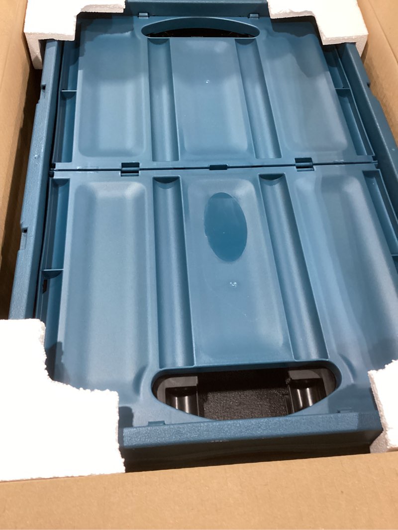 CleverMade Collapsible Storage Bins - Ocean 3 Pack 46L / 12 Gal holds 66 lbs - Stackable Containers 