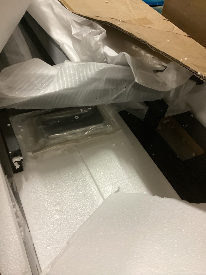 Condition photo showing Good Condition for LITTLE TREE 8FT Conference Table for 10 People, Large Meeting Table, Modern Wooden Conference Room Table with Cable Management, Business Training Table with Strong Metal Legs for Office, Black