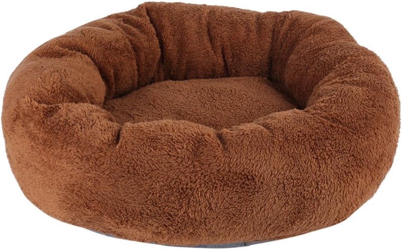 Cat Nest Pet Puppy Bed Sleeping Super Soft Thickening Warm Luxury Kitten Dog Cozy Mat Cushion, Small and Medium Pet Supplies(Light Coffee-M