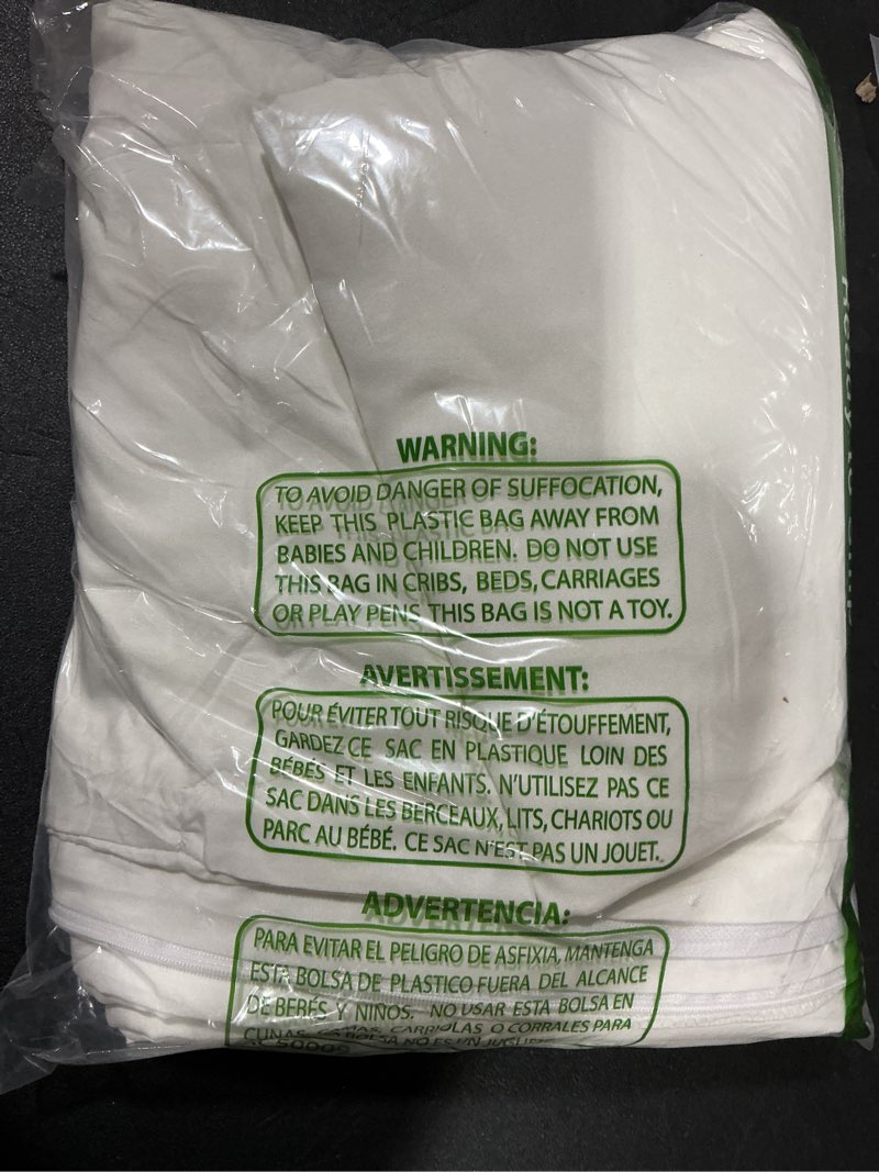 Condition photo showing As Is for Duvet Cover Queen Size - Extra Soft Queen Size Duvet Cover - Lightweight, Breathable, Easy Care & Fade Free w/ Zipper Closures & Ties - 90" x 90" Inches - (Antique White) Comforter Not Included 02 - Antique White (No Comforter) Queen (90x90)