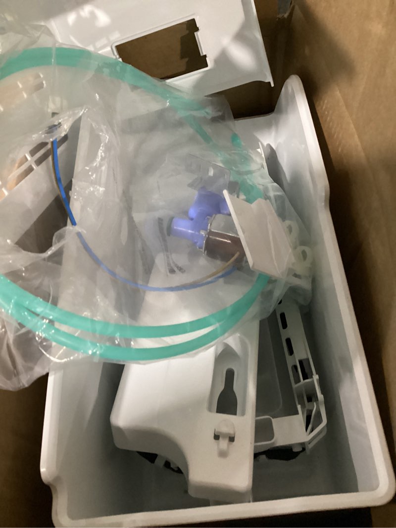 Condition photo showing Good Condition for possibly missing parts /incomplete ice maker kit for select frigidaire top mount refrigerators - white