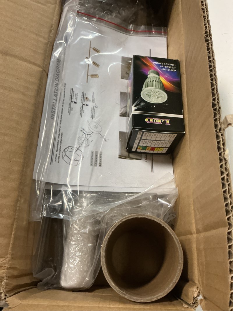 Condition photo showing Good Condition for kco lighting modern brass gold track lighting 3-lights modern kitchen fixtures indoor flush mount ceiling spotlights dimmable led ceiling spot light (3-light) gold-3 light