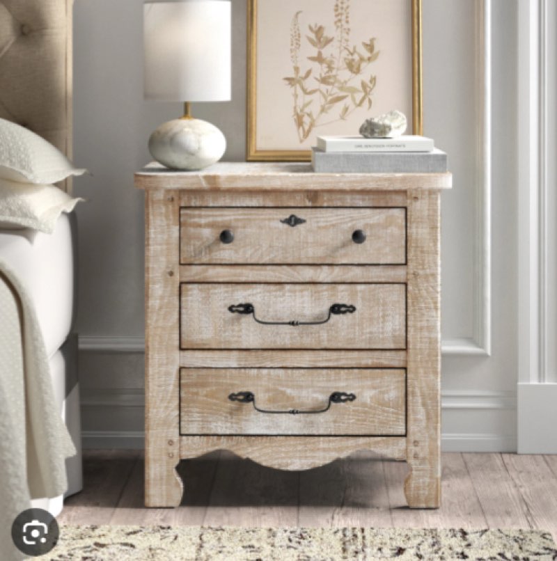 thorin 3-drawer nightstand