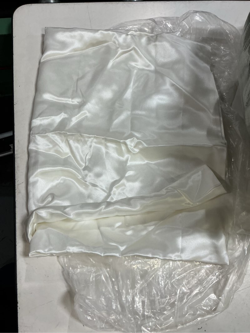 Condition photo showing Good Condition for quince 100% mulberry silk pillowcase, standard, white
