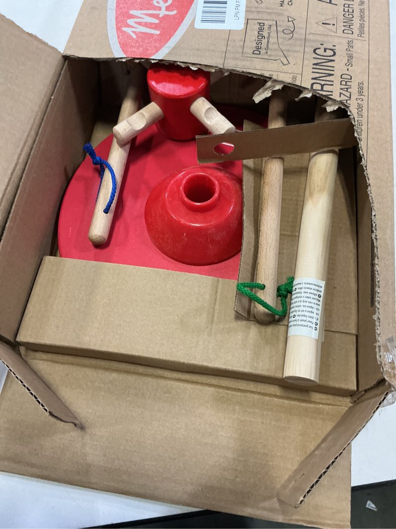 Condition photo showing Good Condition for Melissa & Doug Dust Sweep Mop 6-Piece Pretend Play Set, Toddler Toy Cleaning, Pretend Play Home Cleaning, Kids Broom and Mop Set for Ages 3+