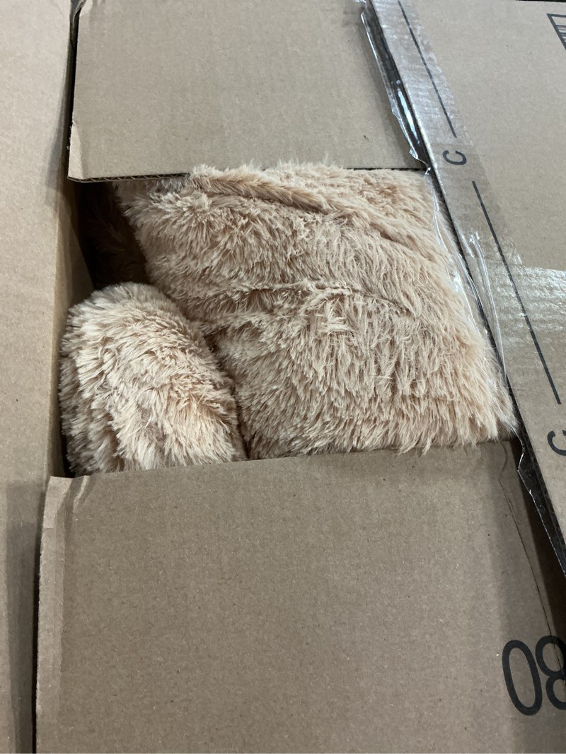 Condition photo showing Good Condition for 47 inch Big Giant Teddy Bear Stuffed Animals, Light Brown Soft Plush Life Size Bear Toy All Ages Gift for Children/Girlfriend/Valentine's Day/Christmas/Birthday/Baby Shower/Wedding/Party Decorations