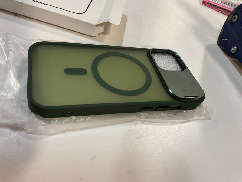 Condition photo showing New/Like New for Innaght Magnetic for iPhone 15 Case with Stand,Compatible with MagSafe,Rugged,Heavy Duty,Protective case Kickstand,[Built-in Invisible Stand],Green Green iPhone 15 Case