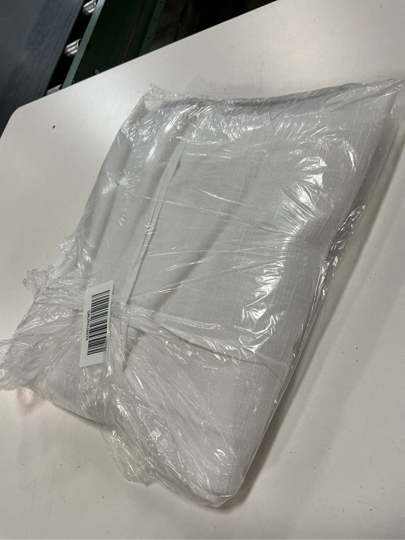 Condition photo showing Good Condition for cotton slub curtain - single panel, 48x96, white
