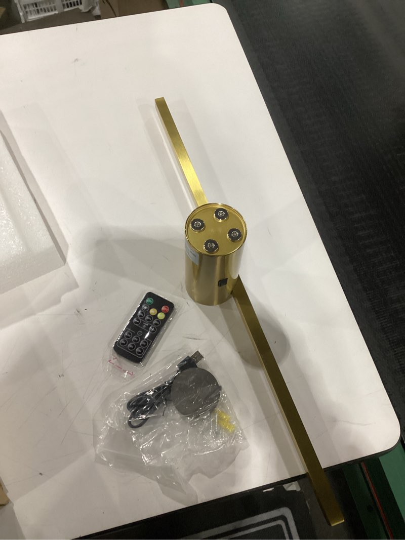 Condition photo showing Good Condition for ZitoStory Battery Operated Picture Light for Wall with Remote,Minimalism Wireless Dimmable Art Lights for Paintings Rechargeable Gallery Light Artwork Lighting for Canvas, Portrait (Gold,23'' Inch) Gold 23 Inch