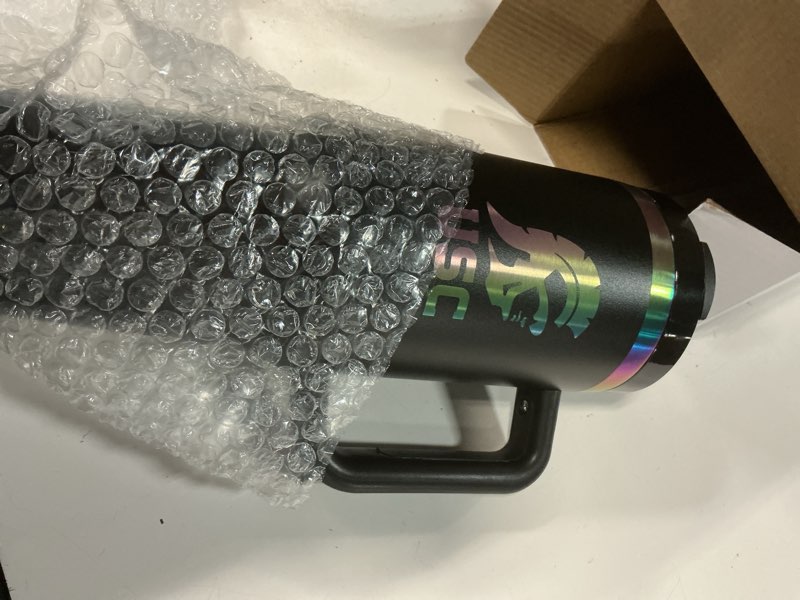 Condition photo showing New/Like New for the memory company ncaa 40oz iridescent tumbler - double-wall vacuum insulated stainless steel water