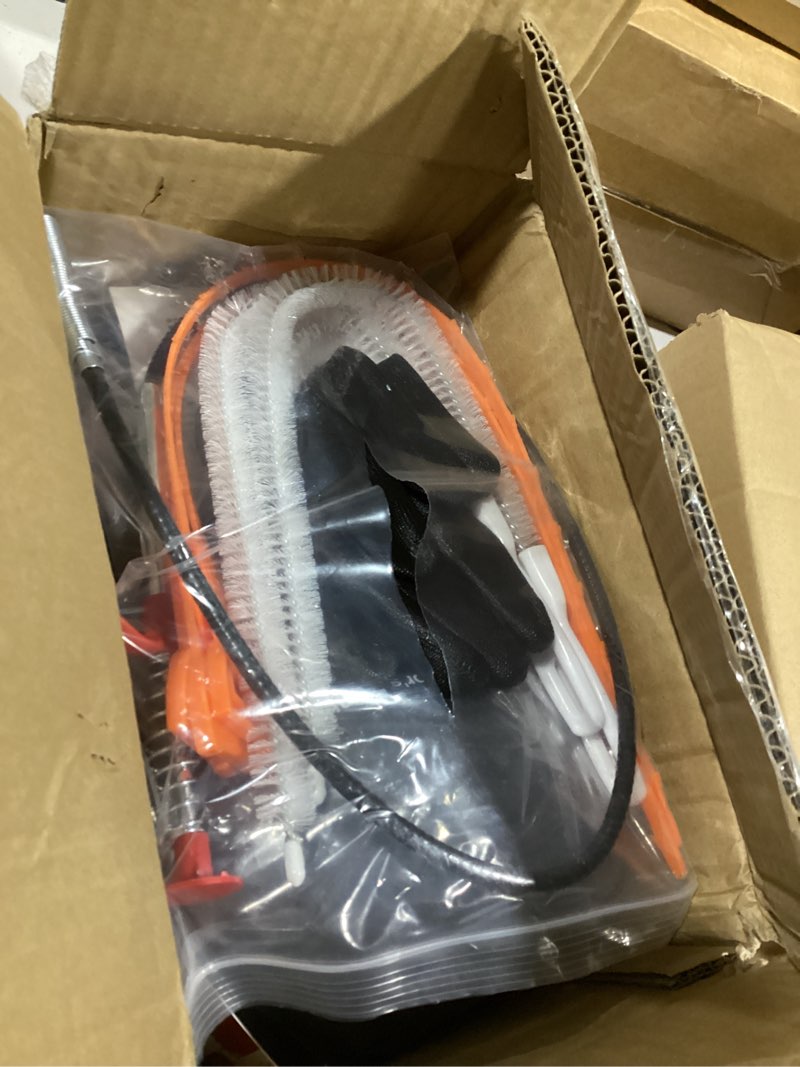 Condition photo showing Good Condition for new 50 ft double mode drain snake tools, 11-in-1 drain auger for sink and drain unblocking, plumbing snake for kitchen, bathrom and shower sink, snake for real dyis (red) new 50ft-n-red&black