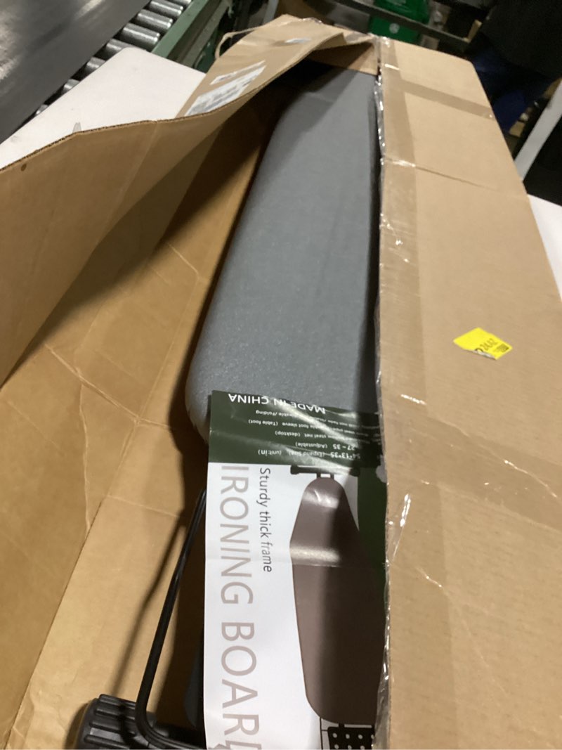 Condition photo showing Good Condition for deluxe ironing board with heat resistant cover and thicken felt pad, heavy sturdy legs,full size hanger iron board,foldable (l-grey)