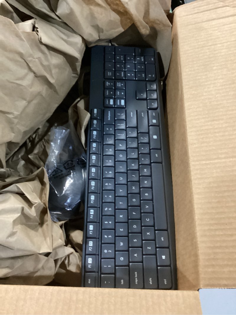 Condition photo showing Good Condition for Logitech MK235 Wireless Keyboard and Mouse Combo for Windows, 2.4 GHz Wireless Unifying USB Receiver, 15 FN Keys, Long Battery Life, Compatible with PC, Laptop