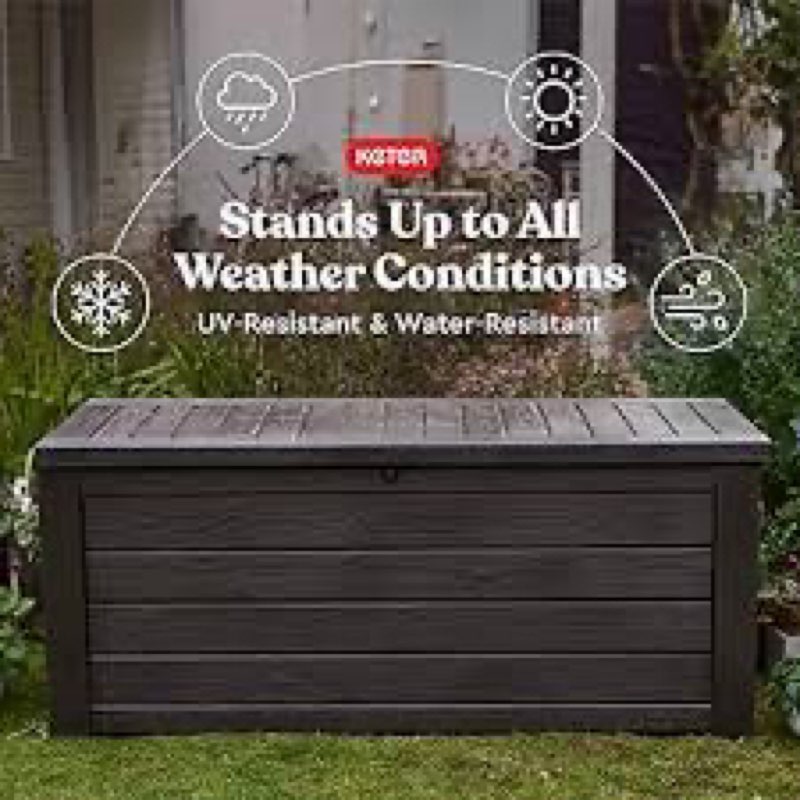 Keter storage box *incomplete missing hardware* 