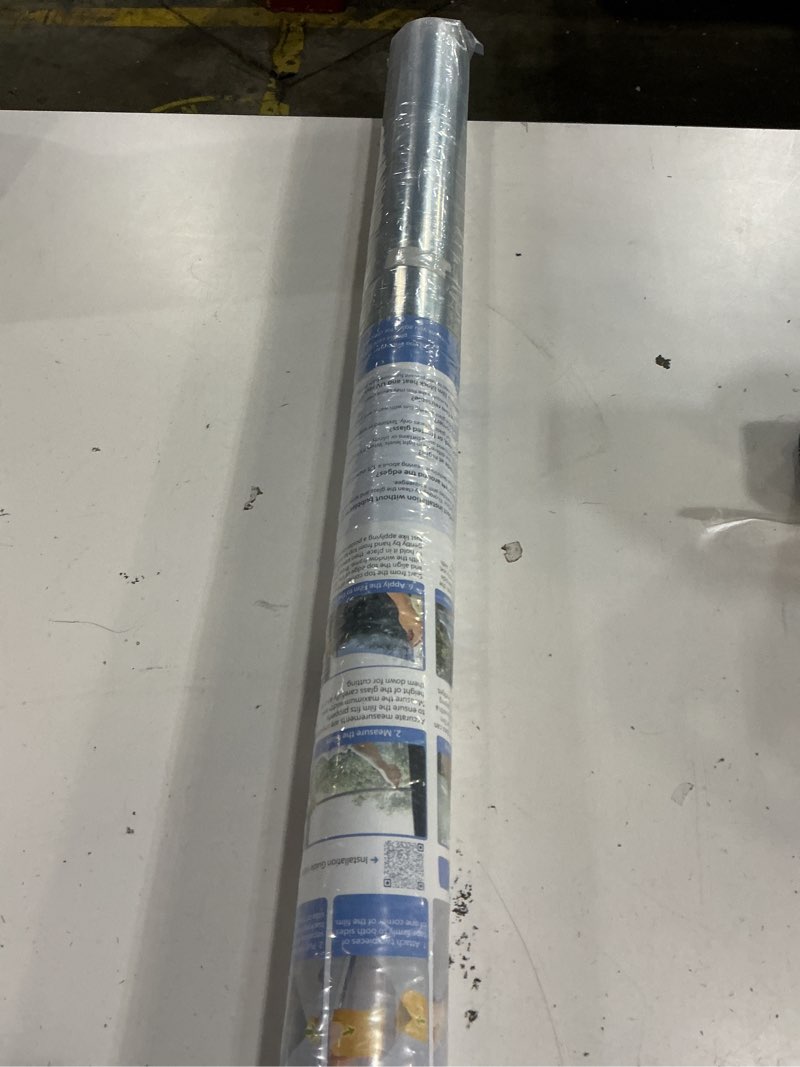 Condition photo showing Good Condition for hidbea one way privacy window film, daytime privacy sun blocking anti uv reflective window film heat control static cling window tint film for home and office, silver, 29.5 x 157.5 inch silver 29.5 x 157.5 inch