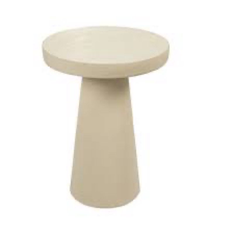 Vera magnesium oxide tapered side table 
