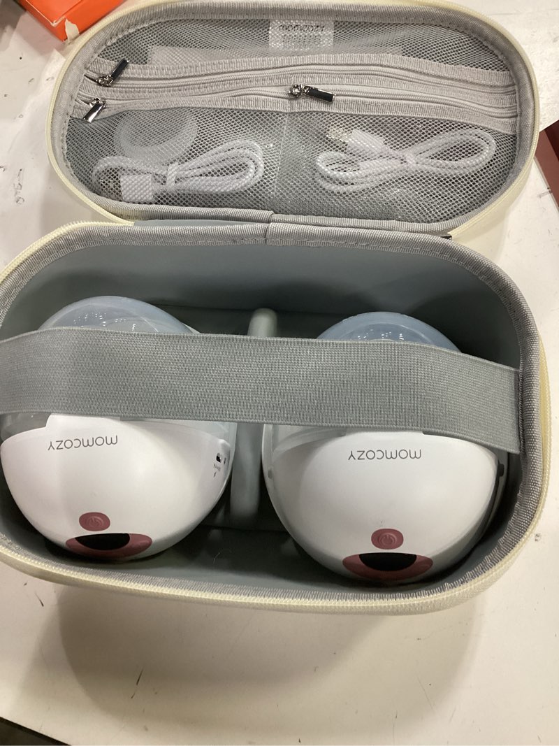 Condition photo showing Good Condition for momcozy m5 smart app controlled wearable breast pump, hands-free wireless electric pump, 3 modes 9 suction levels, bpa-free, portable lightweight, 24mm flange, 2-pack cozy red m5-r2