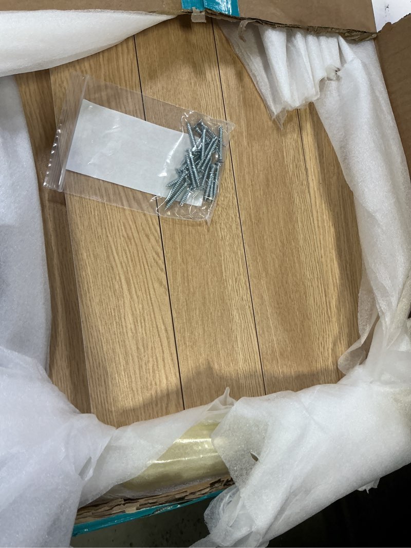 Condition photo showing Good Condition for wire shelf covers, 4pcs wire rack covers for pantry, wood pantry shelf cover for wire shelving closet kitchen bathroom (24" wx16 dx2.6 h) wood color 24"wx16"dx2.6"h
