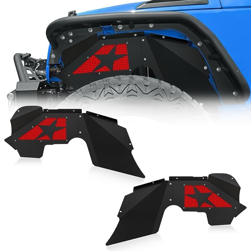 EYOUHZ for JK Front Inner Fender Liners Compatible with 2007 2008 2009 2010 2011 2012 2013 2014 2015
