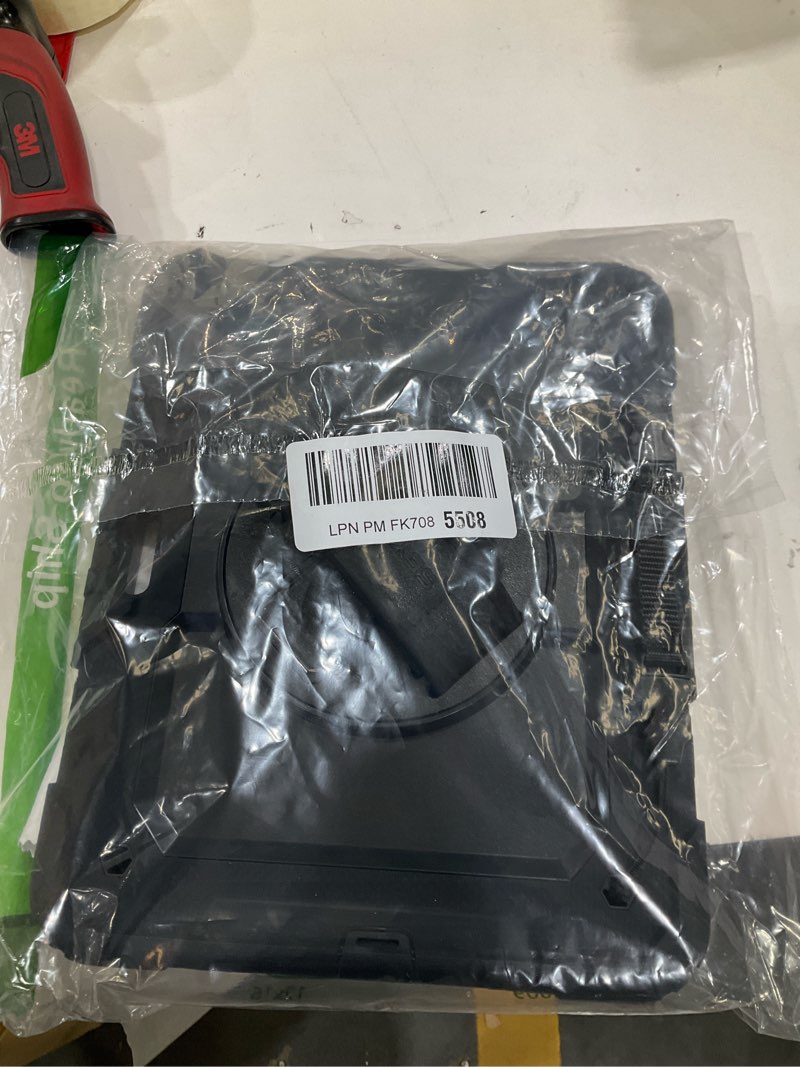 Condition photo showing New/Like New for SEYMAC Case for iPad Pro 11 Case 4th/ 3rd/ 2nd/ 1st Gen (2022/2021/2020/2018), Full-Body Shockproof Protective Case with Screen Protector, 360° Rotating Stand and Hand/Shoulder Strap, Black